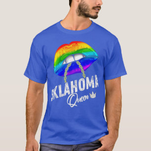 Oklahoma Queen LGBTQ Gay Pride American Rainbow T-Shirt