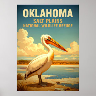 Oklahoma salt plains national wildlife refuge V02 Poster