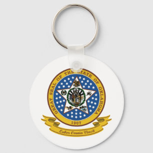 Oklahoma Seal Key Ring