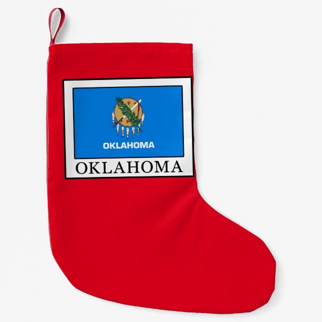 Oklahoma Small Christmas Stocking (Front)