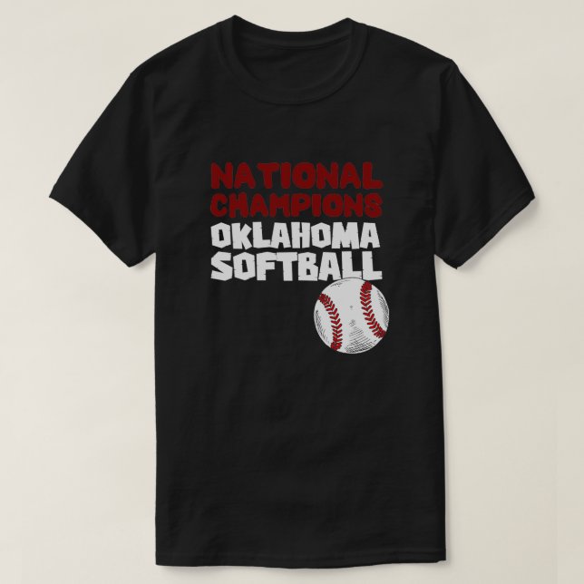 oklahoma softball softball national champions T-Shirt (Design Front)