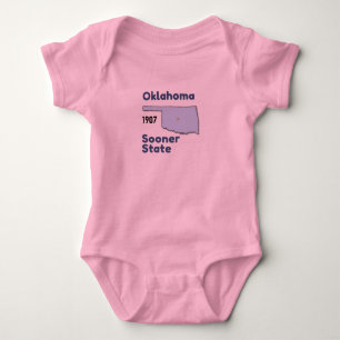 Oklahoma Sooner State Baby Bodysuit