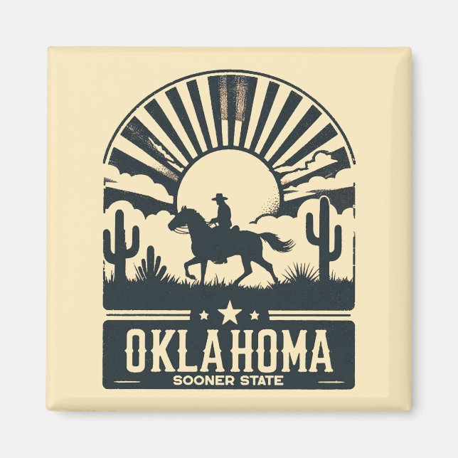 Oklahoma Sooner State Magnet (Front)