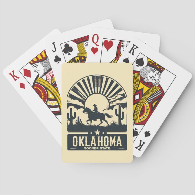 Oklahoma Sooner State Playing Cards (Back)