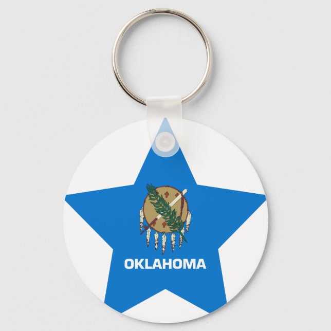 Oklahoma Star Key Ring (Front)