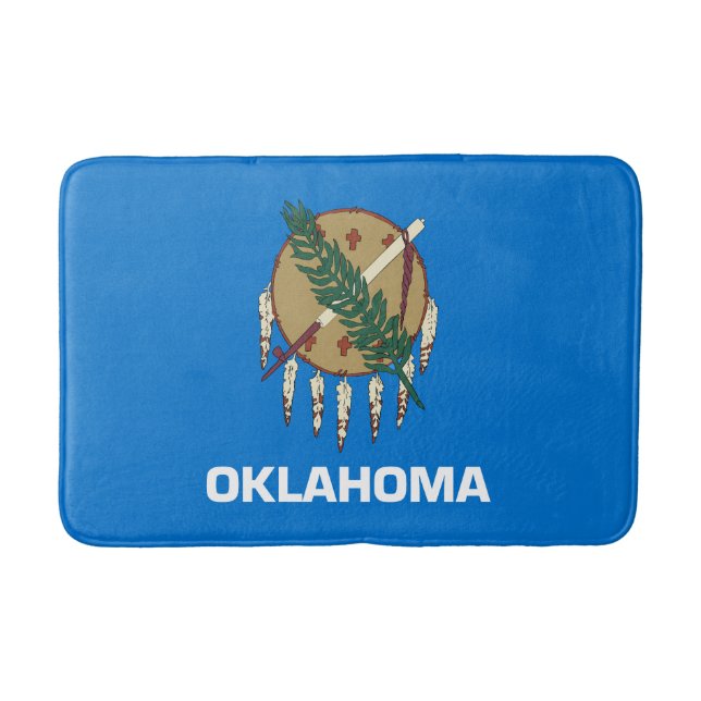Oklahoma State Flag Bath Mat (Front)