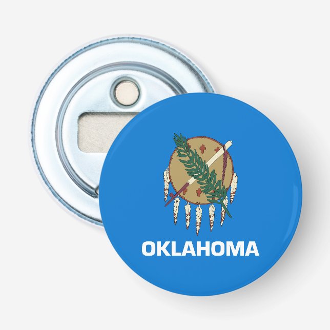 Oklahoma State Flag Bottle Opener (Front)