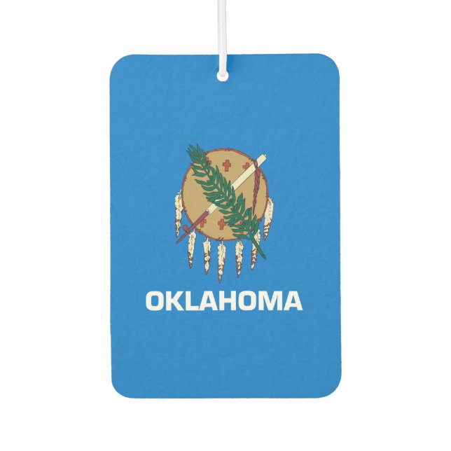 Oklahoma State Flag Design Car Air Freshener (Front)