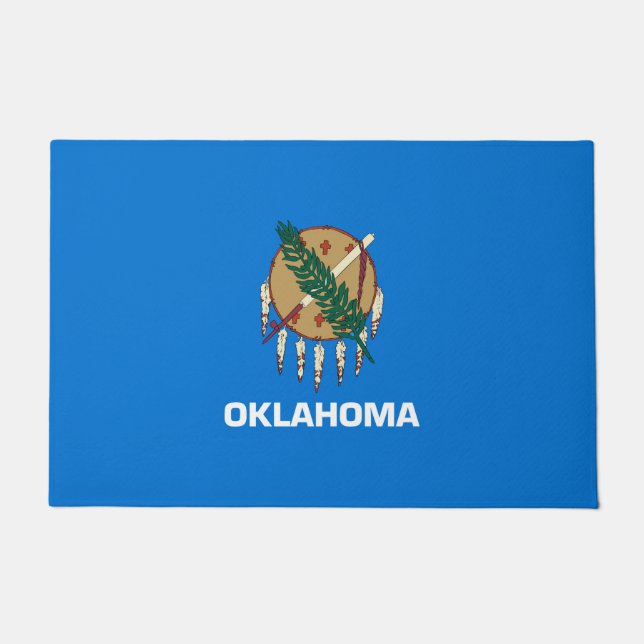 Oklahoma State Flag Design Doormat (Front)