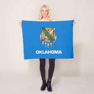 Oklahoma State Flag Fleece Blanket