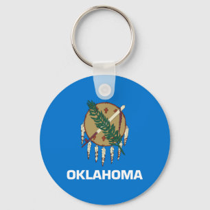 Oklahoma State Flag Key Ring