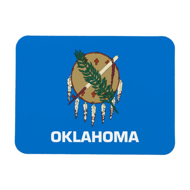Oklahoma State Flag Magnet (Horizontal)