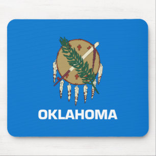 Oklahoma State Flag Mouse Mat