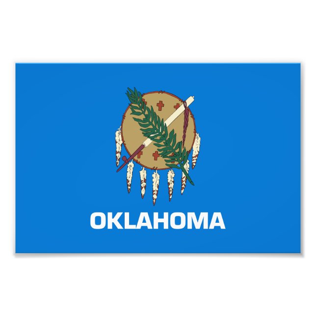 Oklahoma State Flag Photo Print (Front)