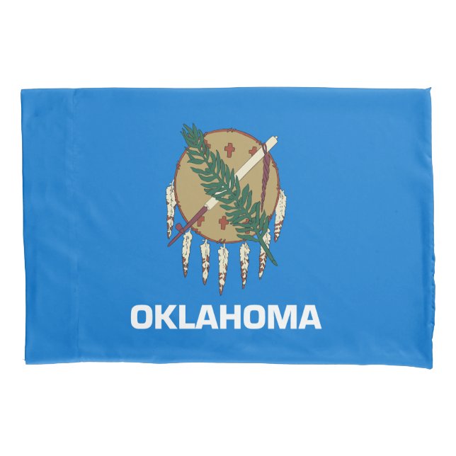 Oklahoma State Flag Pillowcase (Front)