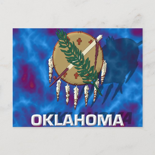 Oklahoma State Flag Postcard (Front)