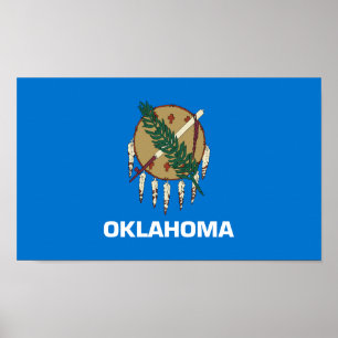 Oklahoma State Flag Poster
