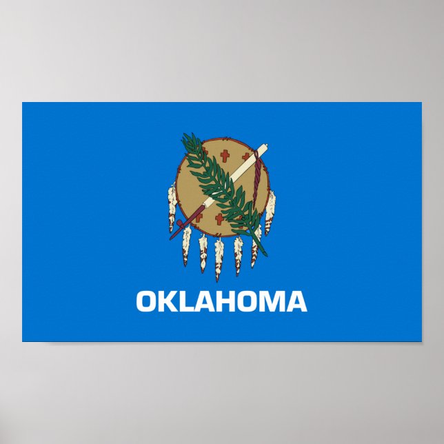 Oklahoma State Flag Poster (Front)