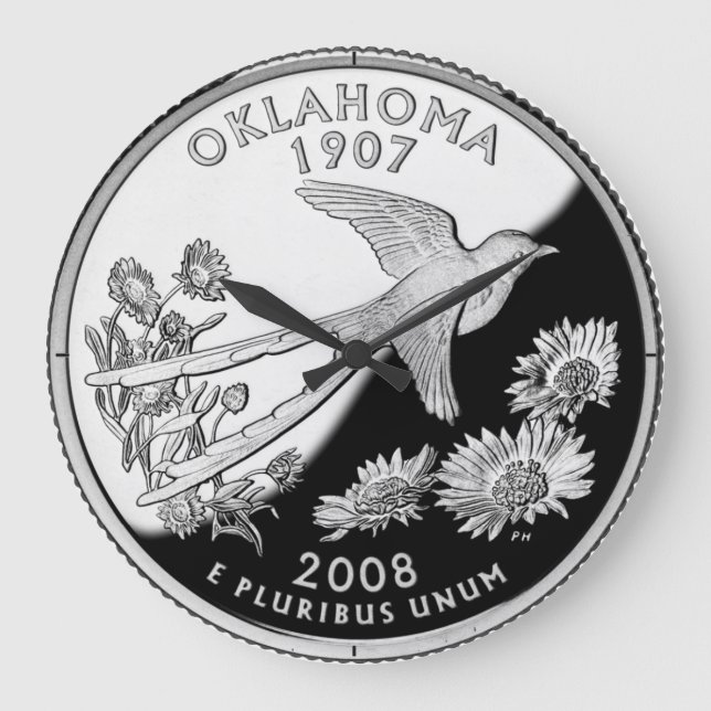 Oklahoma State Quarter Clock (Front)