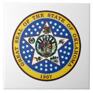 Oklahoma State Seal Tile