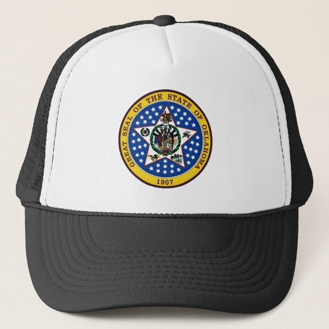 Oklahoma State Seal Trucker Hat (Front)