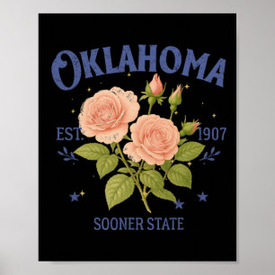 Oklahoma State Traveling Lover Hometown Trip Souve Poster
