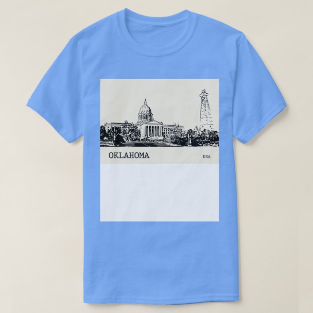 Oklahoma State USA  1 T-Shirt (Design Front)