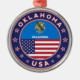 Oklahoma sticker, phone case metal tree decoration