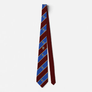 Oklahoma stripes flag tie
