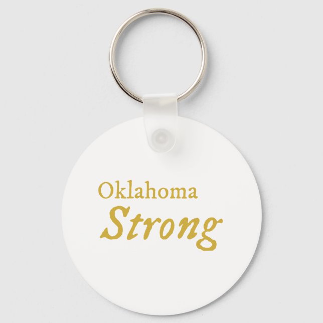 Oklahoma Strong   Key Ring (Front)