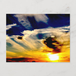 Oklahoma Sunset Postcard