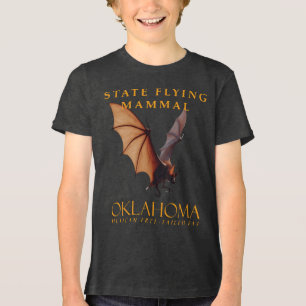 Oklahoma Territory Flying Mammal The Mexican Bat Tri-Blend Shirt