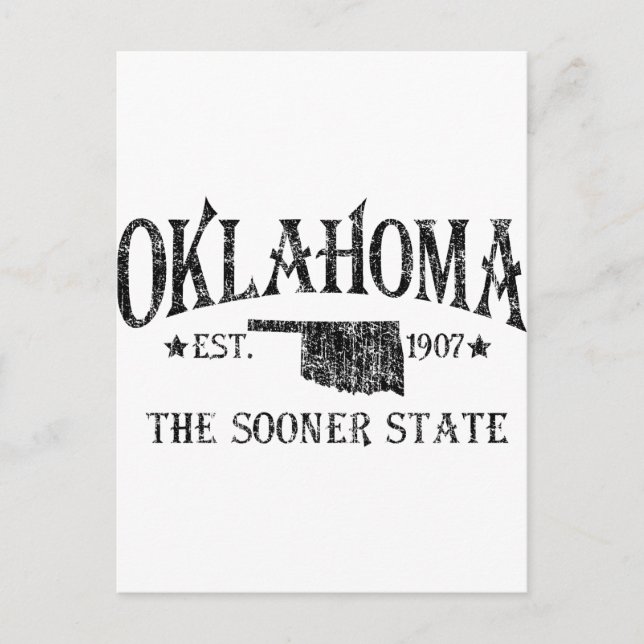 Oklahoma - The Sooner State Postcard (Front)