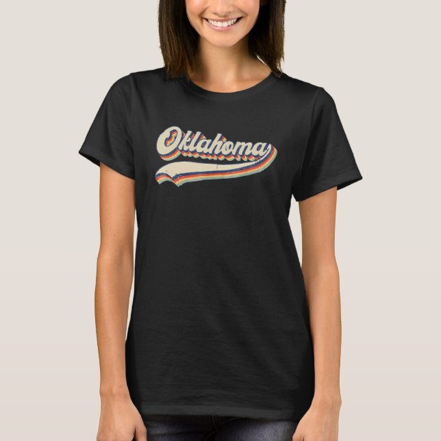 Oklahoma  Throwback Vintage Classic T-Shirt (Front)