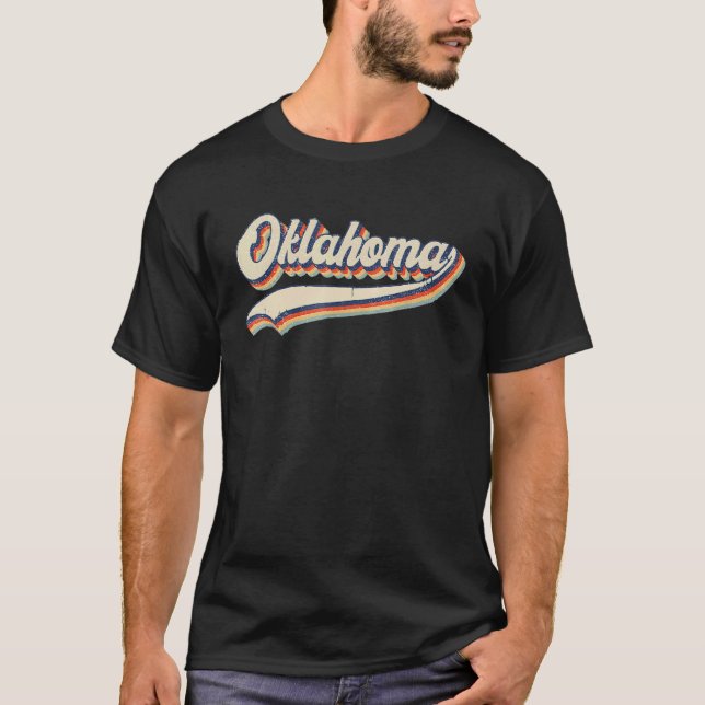 Oklahoma  Throwback Vintage Classic T-Shirt (Front)