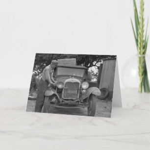 Oklahoma to California, 1930s Card