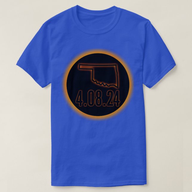Oklahoma total solar eclipse 2024 T-Shirt (Design Front)