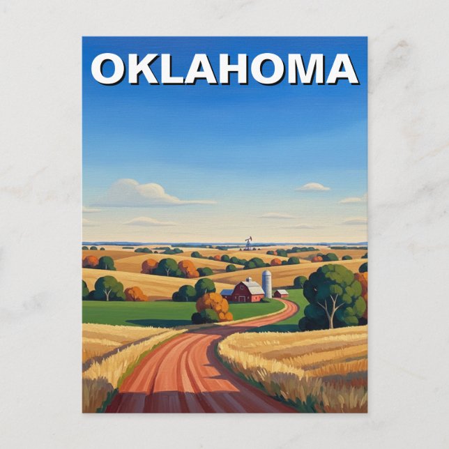 Oklahoma Travel Postcard (Front)