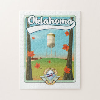 Oklahoma Travel poster Jigsaw Puzzle