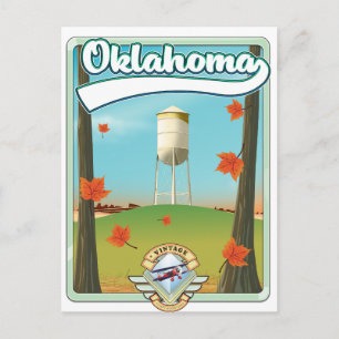 Oklahoma Travel poster Postcard