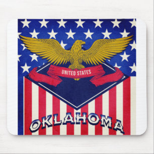 Oklahoma USA Flag Mouse Mat