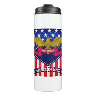 Oklahoma USA Flag Thermal Tumbler