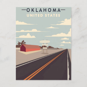 Oklahoma Vintage Travel america tulsa usa  Postcard