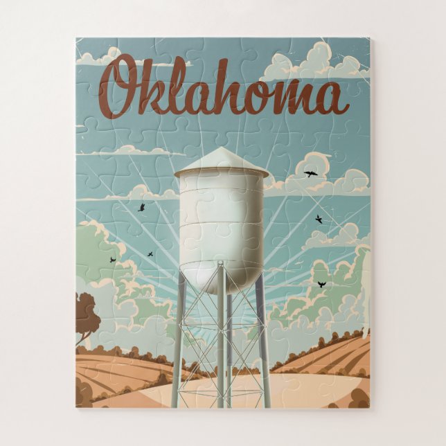 Oklahoma Water Tower Jigsaw Puzzle (Vertical)