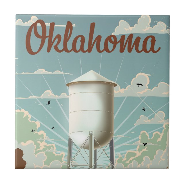 Oklahoma Water Tower Tile (Front)
