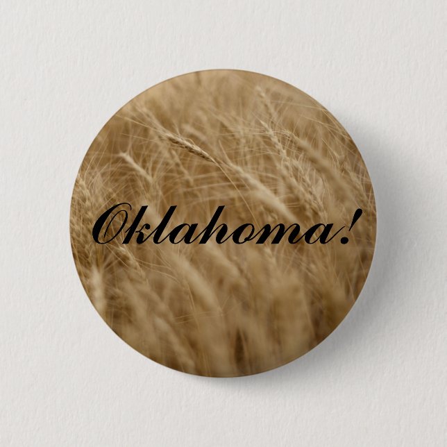 Oklahoma! Wavin' Wheat 6 Cm Round Badge (Front)
