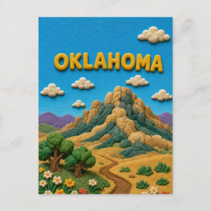 Oklahoma Wichita Mountains Modern KLAYKOO Postcard