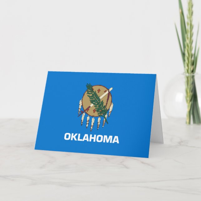 Oklahoman Flag, Flag of Oklahoma Card (Front)