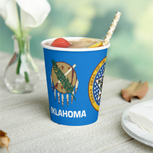 Oklahoman Flag & Seal, Flag of Oklahoma Paper Cups