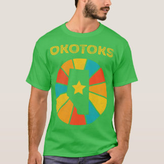 Okotoks Alberta Canada Vintage Distressed Souvenir T-Shirt